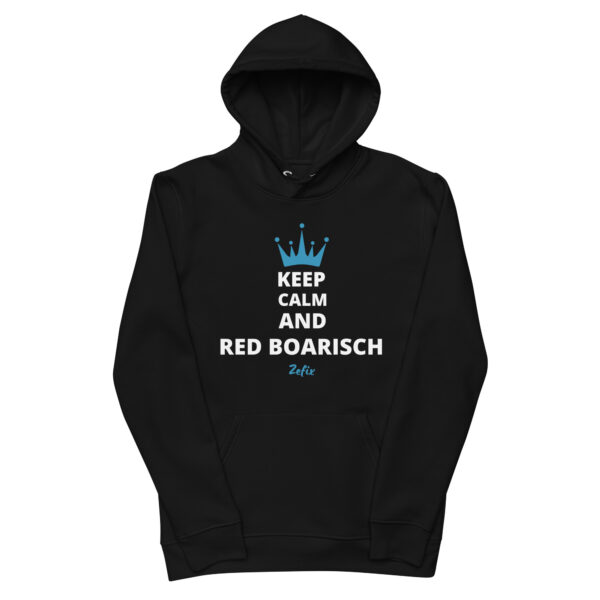 RED BOARISCH, zefix! Umweltfreundlicher Unisex-Kapuzenpullover – Bild 3