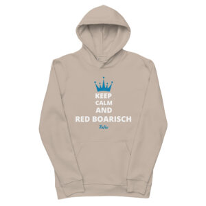 RED BOARISCH, zefix! Umweltfreundlicher Unisex-Kapuzenpullover