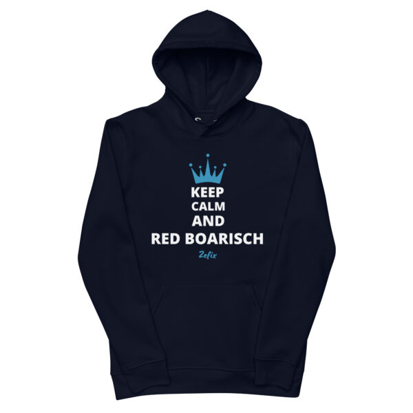RED BOARISCH, zefix! Umweltfreundlicher Unisex-Kapuzenpullover – Bild 2