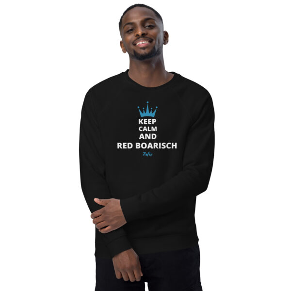RED BOARISCH, zefix! Unisex Bio-Raglan-Pullover – Bild 2
